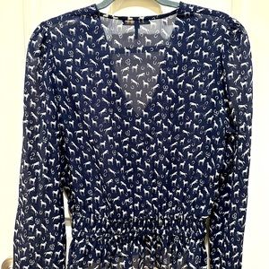 Maje blouse horses print